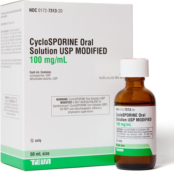 CYCLOSPORINE (Generic) Modified Oral Solution, 100mg/mL, 50mL - Chewy.com