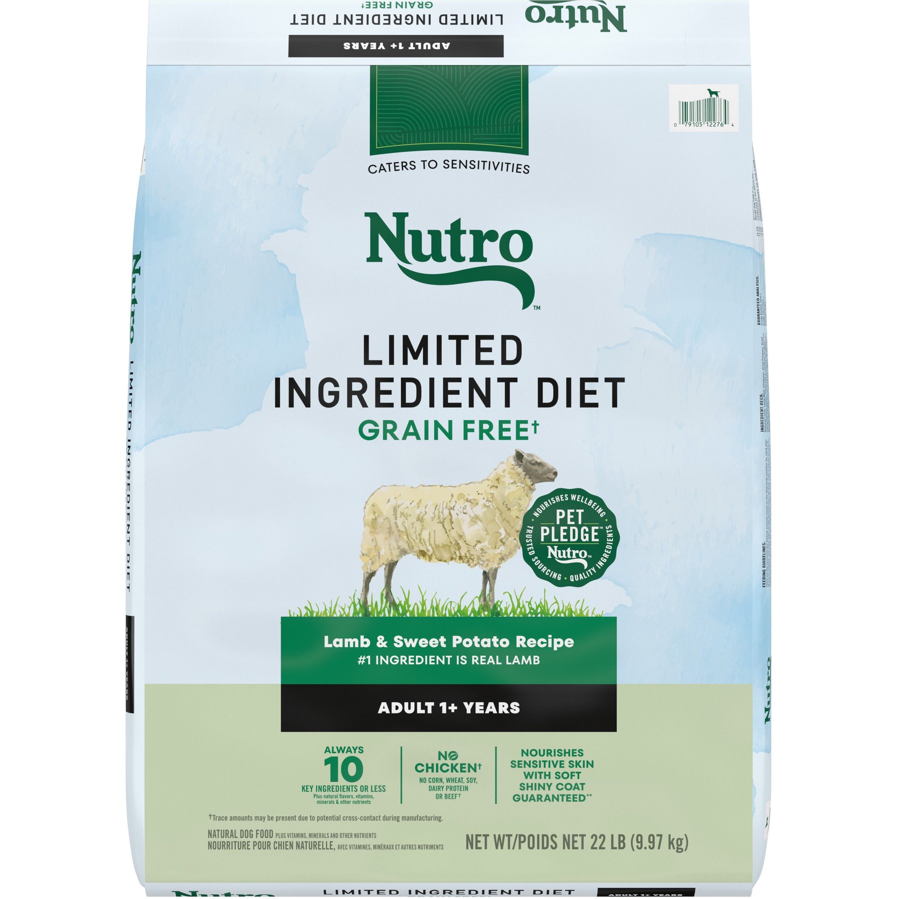 Nutro Limited Ingredient Diet Lamb Sweet Potato Adult Dry Dog Food 22 lbs