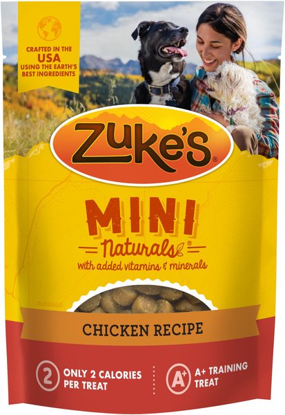 Zuke's Enhance Shiny Coat Chicken & Chickpea Recipe Dog Treats