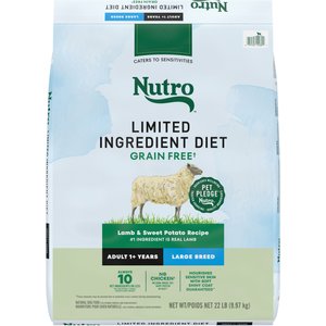 Nutro Limited Ingredient Diet Grain Free Adult Venison Sweet Potato Dry Dog Food 22 lb Bag