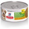Hill's Science Diet Adult 7+ Small & Mini Senior Vitality Chicken & Vegetable Stew Canned Dog Food, 5.5-oz, case of 24