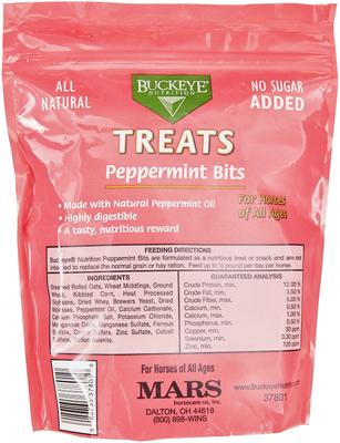 Show full view: Buckeye Nutrition All-Natural Peppermint Horse Treats, 1-lb bag slide 2 of 7