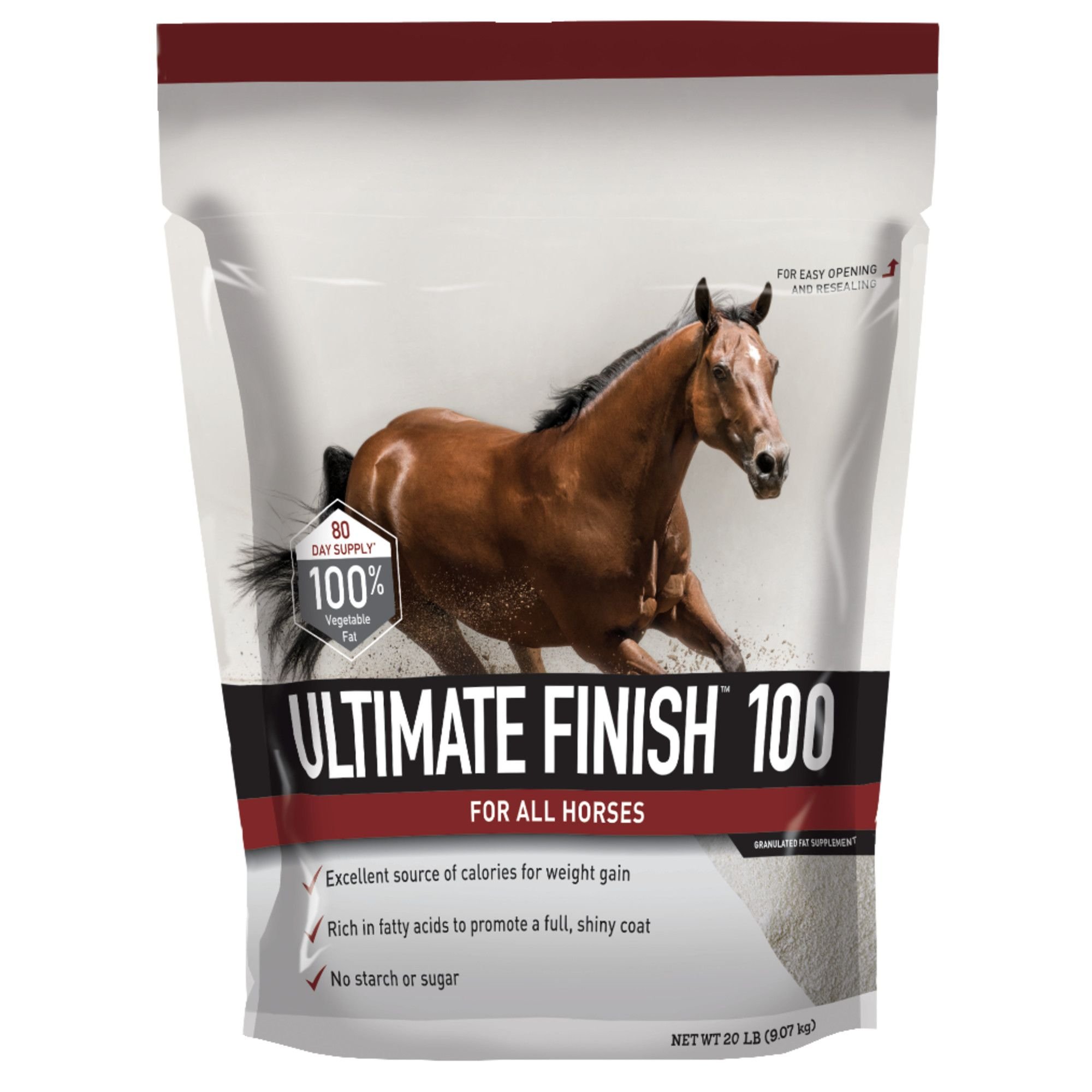 BUCKEYE NUTRITION Ultimate Finish 100 Weight Gain Granules Horse ...