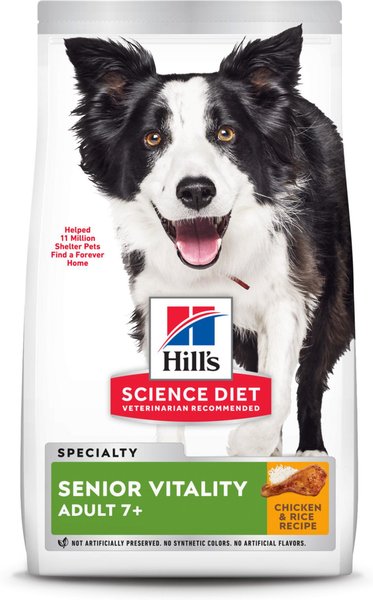 Hill s Science Diet Adult 7 Senior Vitality Chicken Recipe Dry Dog Food