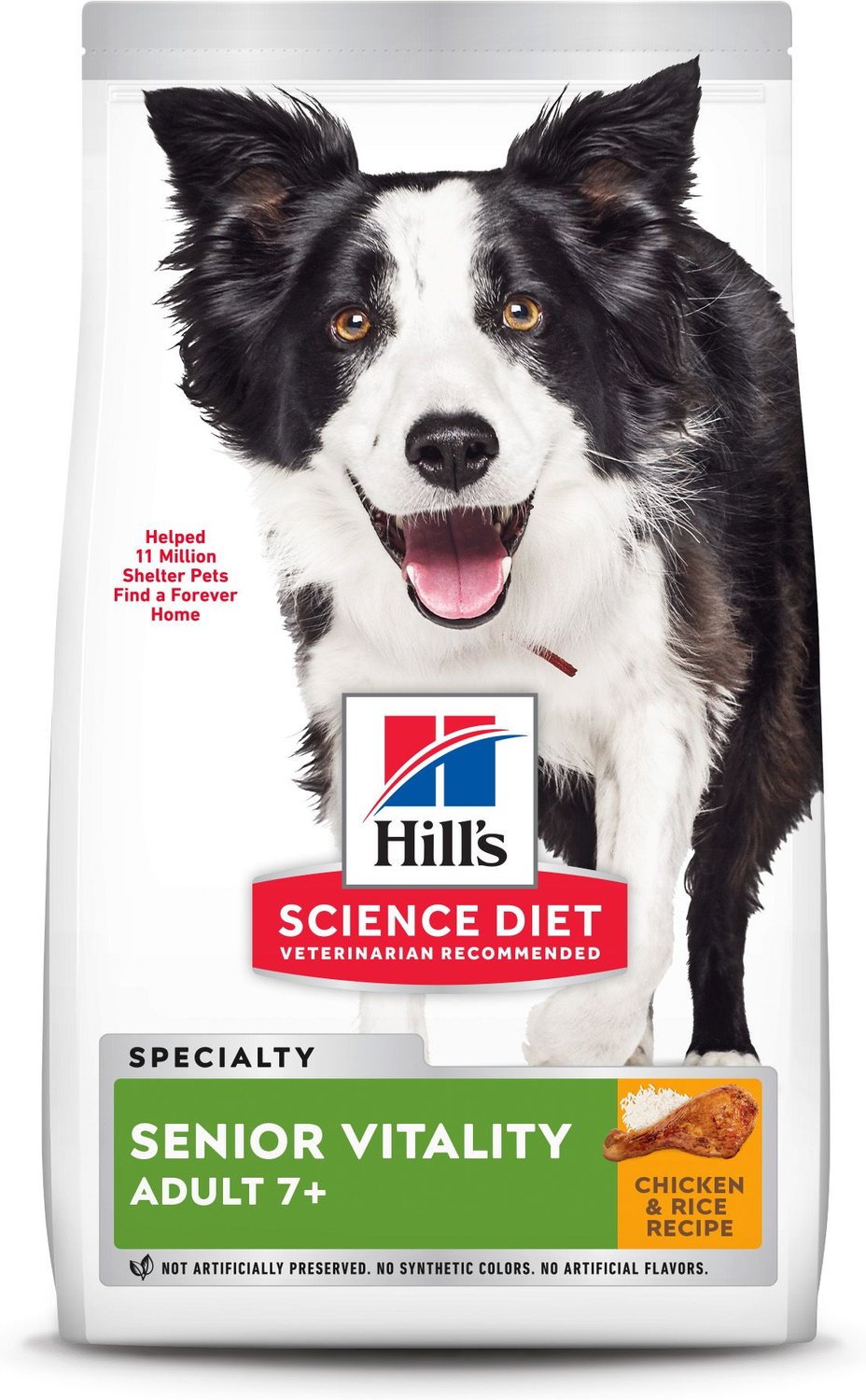 Hill's Science Diet Adult 7+ Senior Vitality Chicken Recipe Dry Dog Food