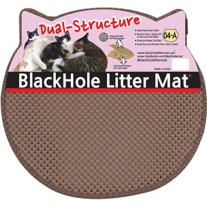 Moonshuttle Headshaped Blackhole Litter Mat, Beige