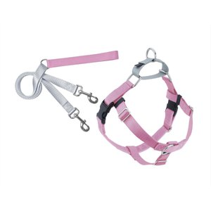 2 Hounds Design Freedom No Pull Nylon Dog Harness & Leash, Rose Pink, X-Small: 15 to 20-in chest, 5/8-in wide