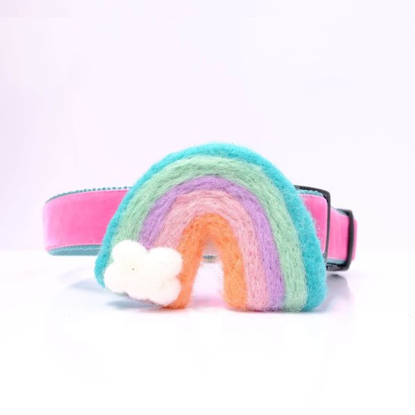 Mimi Green Rainbow Dog Collar Accessory