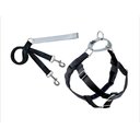 2 Hounds Design Freedom No Pull Nylon Dog Harness & Leash, Black, Medium: 22 to 28-in chest, 1-in wide