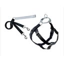 2 Hounds Design Freedom No Pull Nylon Dog Harness & Leash, Black, X-Large: 32 to 36-in chest, 1-in wide