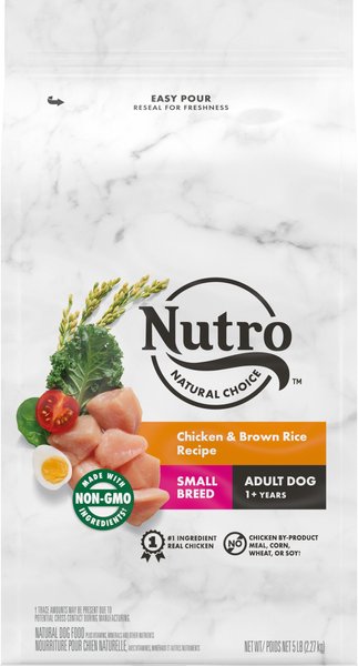 Nutro Natural Choice Small Breed Adult Chicken & Brown Rice Recipe Dry Dog Food, 5-lb bag slide 1 of 10