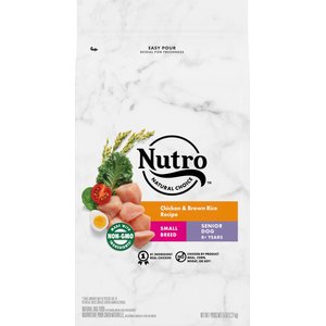 Nutro Natural Choice Small Breed Senior Chicken & Brown Rice Recipe Dry Dog Food, 5-lb bag
