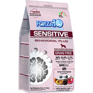 Forza10 Nutraceutic Sensitive Behavioral Plus Grain-Free Dry Dog Food, 25-lb bag