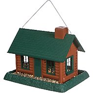 North States Village Collection Large Bird Feeder, Log Cabin
