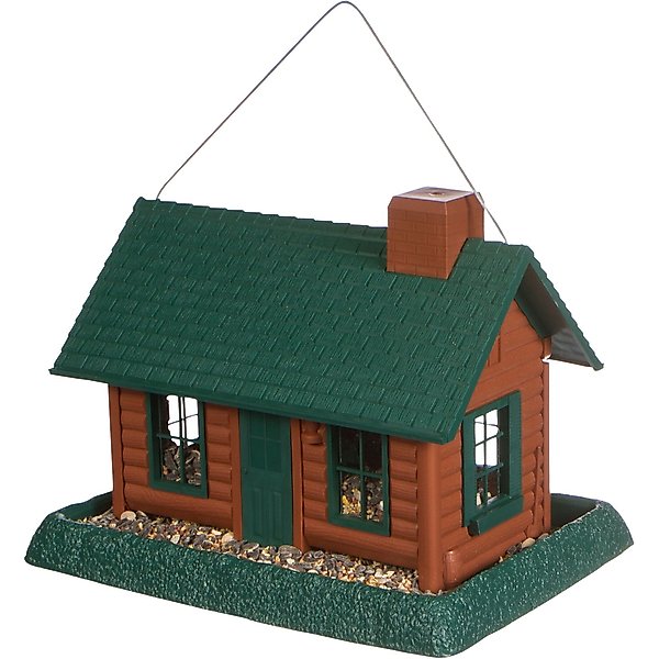 NORTH STATES Village Collection Large Bird Feeder, Log Cabin