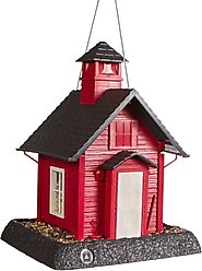 North States Village Collection Small Bird Feeder, School House
