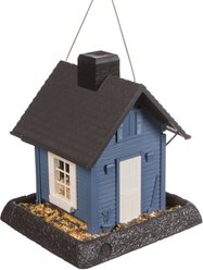 North States Village Collection Bird Feeder, Blue Cottage, Small