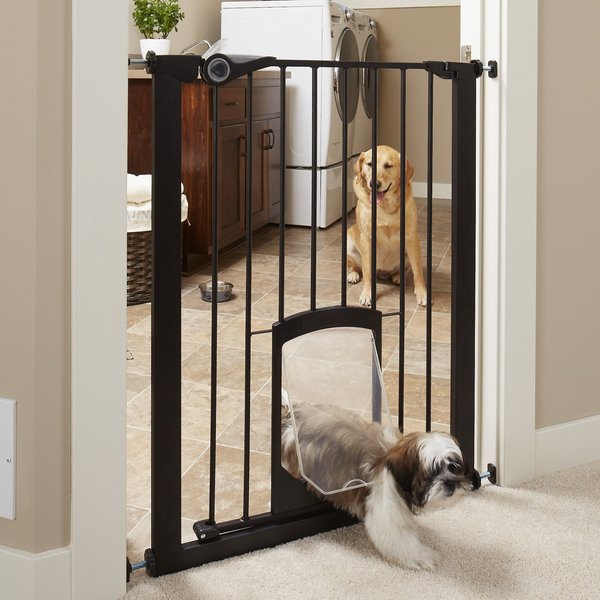 Pet gate with pet door hotsell