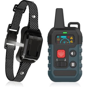 Petdiary T510 Waterproof Deterrent Spray Rechargable Remote Dog Training Collar, Medium, Black