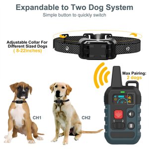 Petdiary T510 Waterproof Deterrent Spray Rechargable Remote Dog Training Collar, Medium, Black