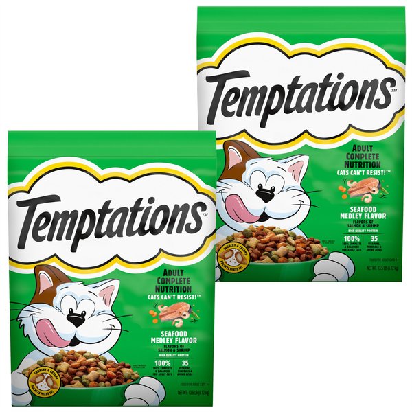 Temptations Seafood Medley Flavor Adult Dry Cat Food