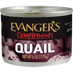 Evanger's Grain-Free Quail Canned Dog & Cat Food, 6-oz, case of 24