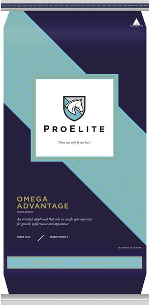 ProElite Omega Advantage Ultra Premium Equine Supplement Horse Feed, 40-lb bag