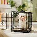 Frisco Heavy Duty Fold & Carry Single Door Collapsible Wire Dog Crate, XS: 22-in L x 14-in x 16-in H