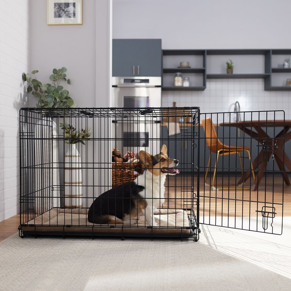 Frisco Heavy Duty Fold & Carry Single Door Collapsible Wire Dog Crate, 36 inch slide 1 of 7
