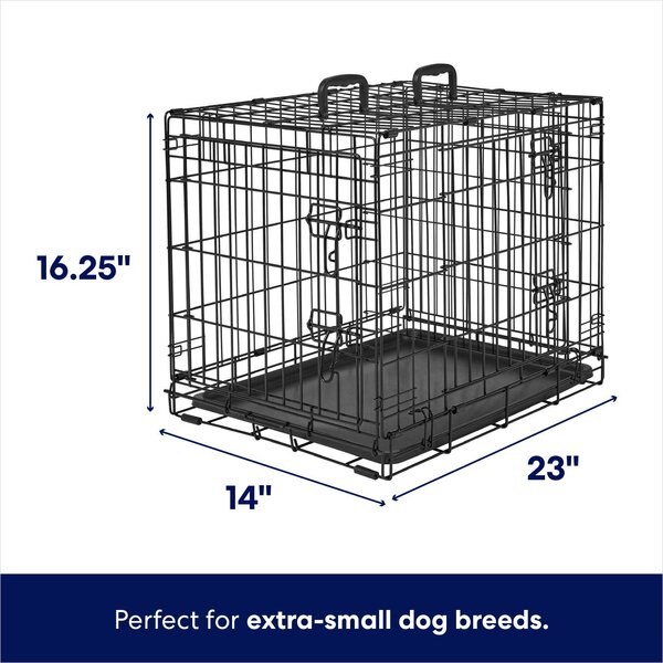 Frisco fold & carry double door dog crate best sale