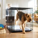 Frisco Heavy Duty Fold & Carry Double Door Collapsible Wire Dog Crate, X-Large