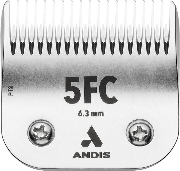 ANDIS CeramicEdge 5FC, 1/4" 6.3 mm Detachable Dog & Cat Blade Set