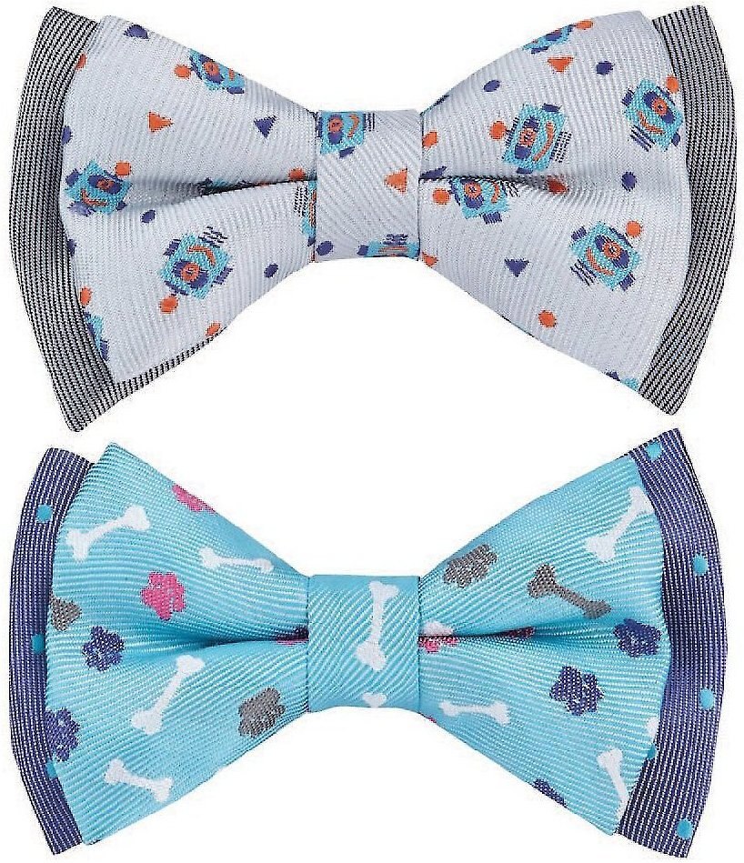 Blueberry Pet Handmade Stay Dotty Dog & Cat Bow Tie Set in Gift Box