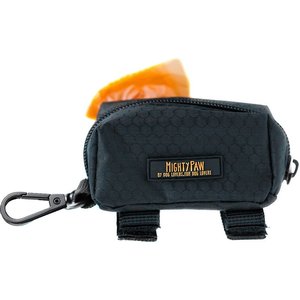 Mighty Paw Poop Bag Holder, Black/Orange