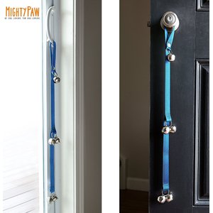 Mighty Paw Tinkle Bells Dog Doorbells, Solid, Blue