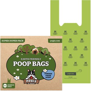 Pogi's Pet Supplies Scented Poop Bags with Easy-Tie Handles, 900 count