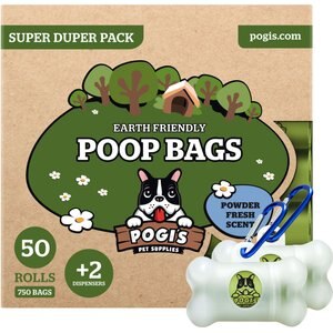 Pogi's Pet Supplies Poop Bags with 2 Dispensers, 750 count
