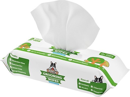 Pogi's Pet Supplies Deodorizing Wipes for Dogs & Cats, 100 count, Unscented