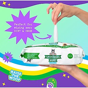 Pogi's Pet Supplies Deodorizing Wipes for Dogs & Cats, 100 count, Unscented