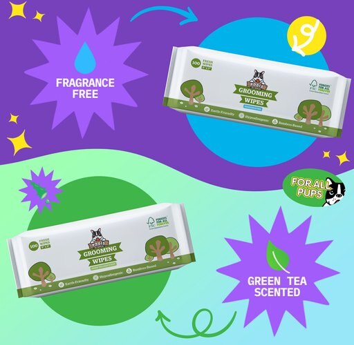 Pogi's Pet Supplies Deodorizing Wipes for Dogs & Cats, 100 count, Unscented