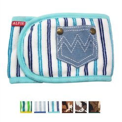 Alfie Pet Belly Band Washable Male Dog Wrap, Turquoise, X-Small: 11 to 14-in waist