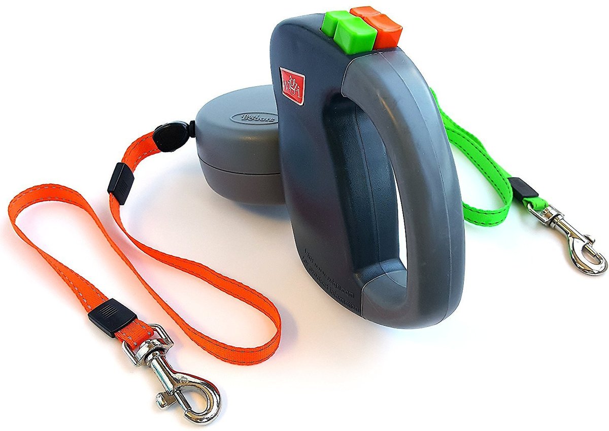 Wigzi Dual Doggie Retractable Dog Leash