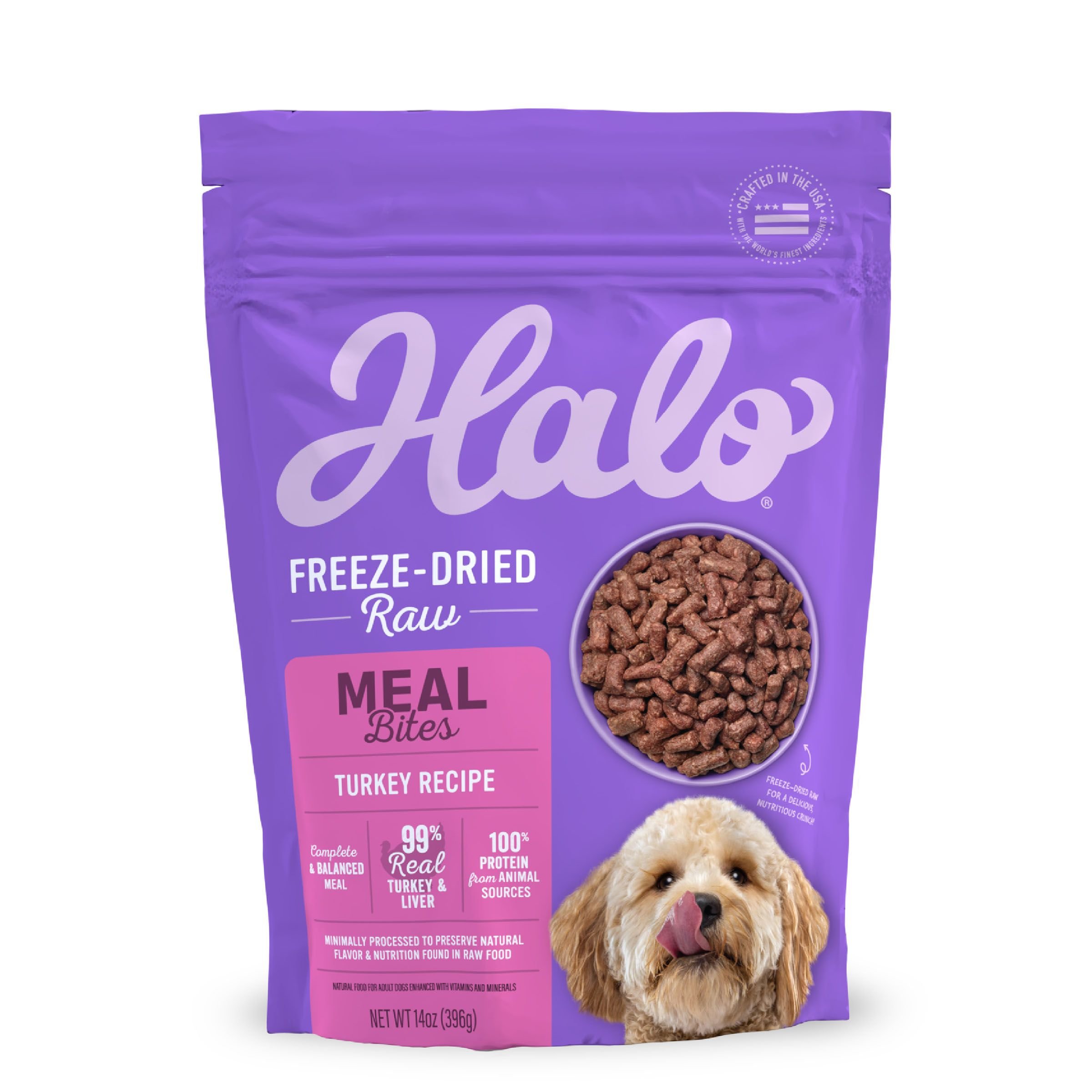 HALO Meal Bites Turkey Recipe Raw Freeze Dried Dog Food reviews