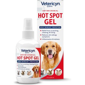 Vetericyn Plus Antimicrobial Hot Spot Spray for Dogs, Cats, & Small Pets