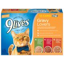 9 Lives Gravy Favorites Variety Pack Canned Cat Food, 5.5-oz, case of 12