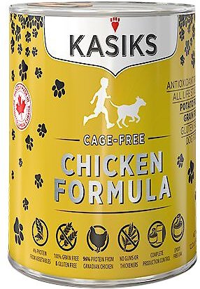 KASIKS Cage Free Chicken Formula Grain Free Canned Dog Food 12.2