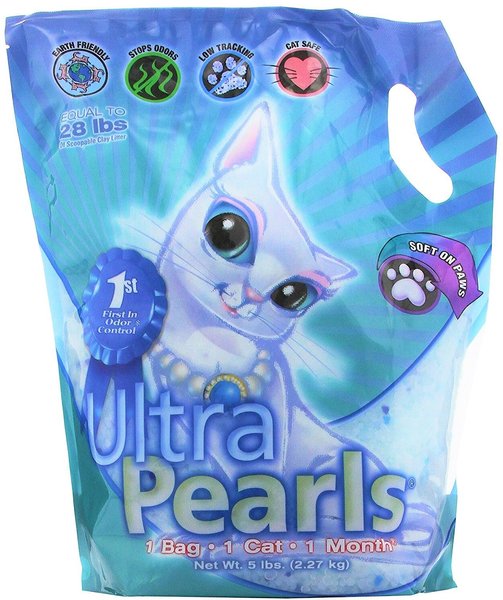 Ultra Pearls Unscented Non-Clumping Crystal Cat Litter, 5-lb bag slide 1 of 6