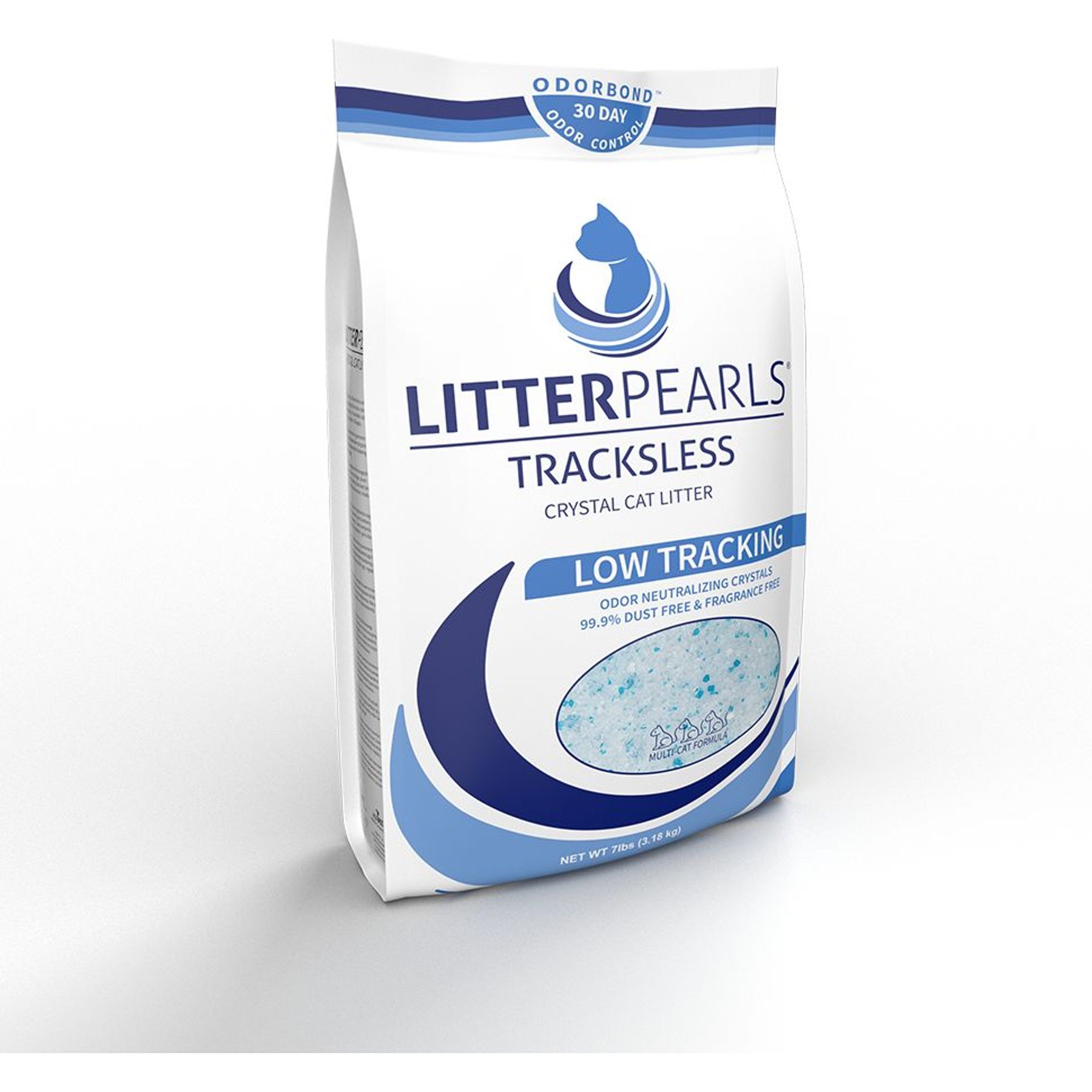 LITTER PEARLS Tracksless Unscented Non-Clumping Crystal Cat Litter