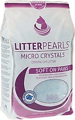 Litter Pearls Micro Crystal Unscented Non-Clumping Crystal Cat Litter, 10.5-lb bag
