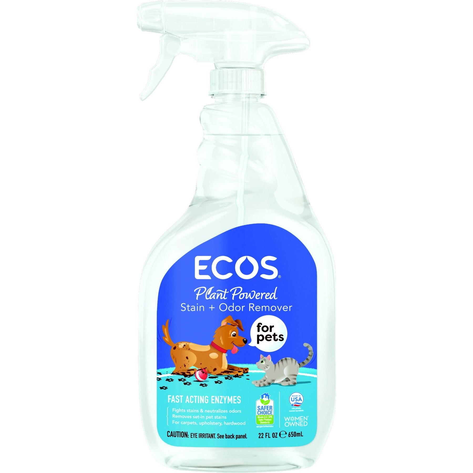 ECOS FOR PETS! Stain & Odor Remover, 22oz bottle